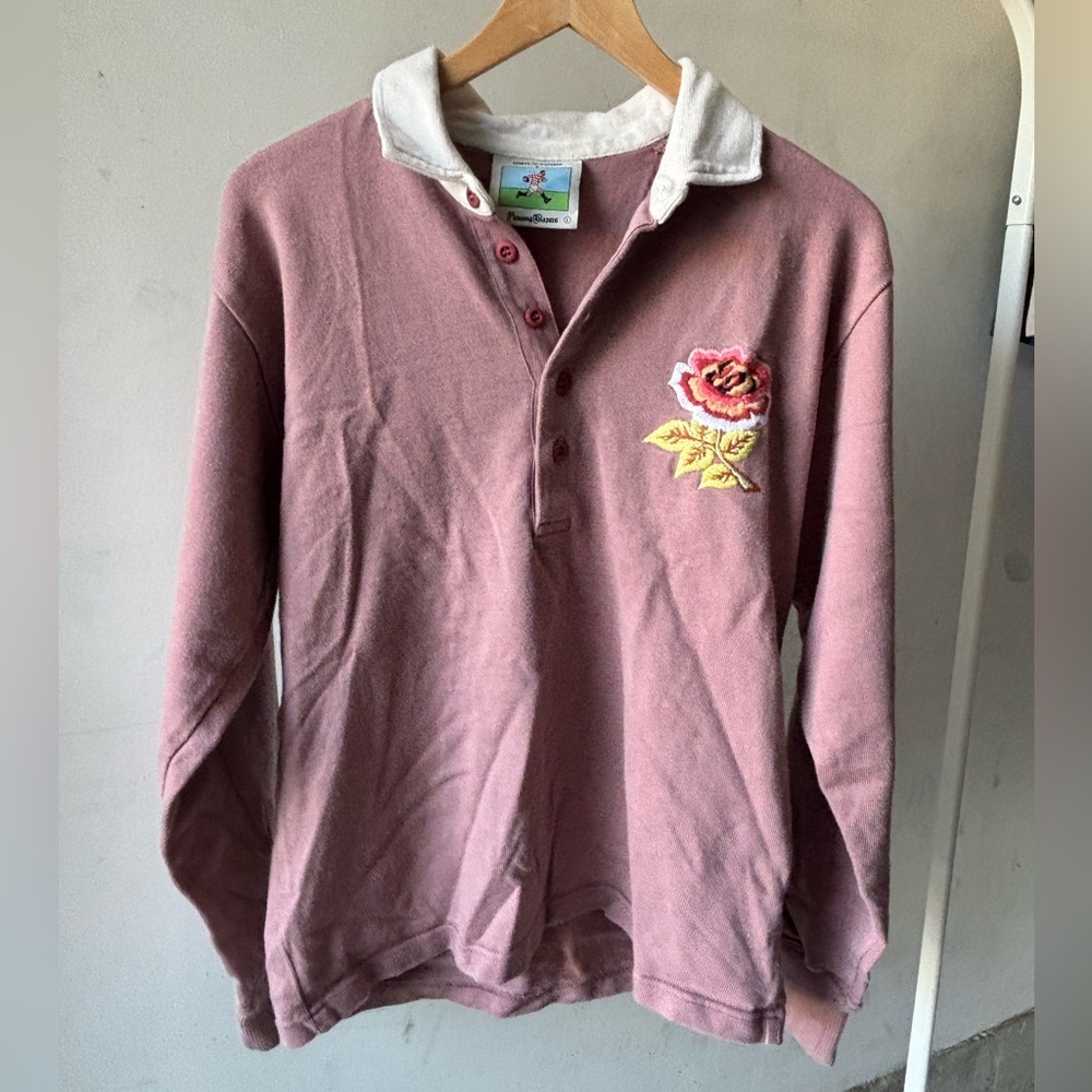 Rowing Blazers Men’s Rugby Shirt with Embroidered Detail